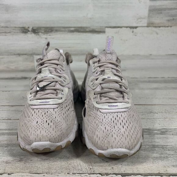 Nike Womens React Vision Sneakers Venice Pull On Tab Lace Up Running Gray Size 1 - Picture 4 of 10